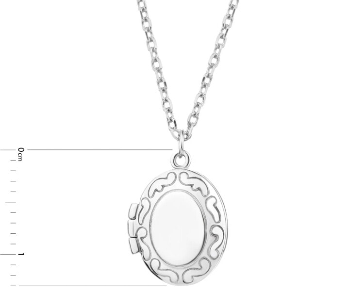 Stříbrný náhrdelník - otevírací medailon