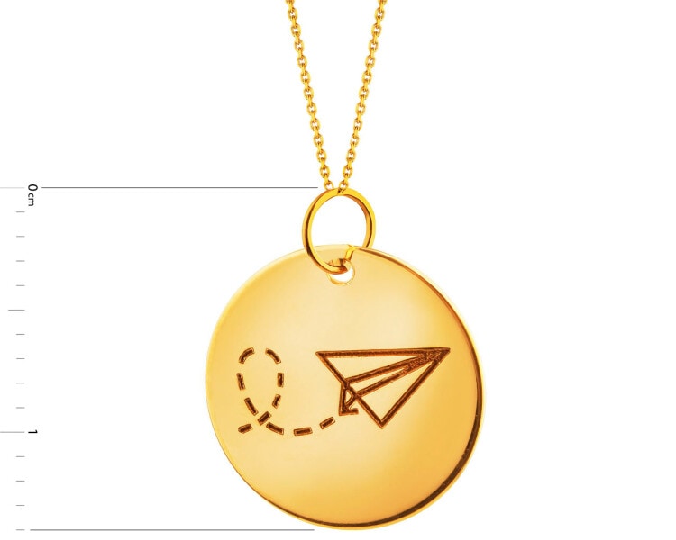 Gold pendant - kite