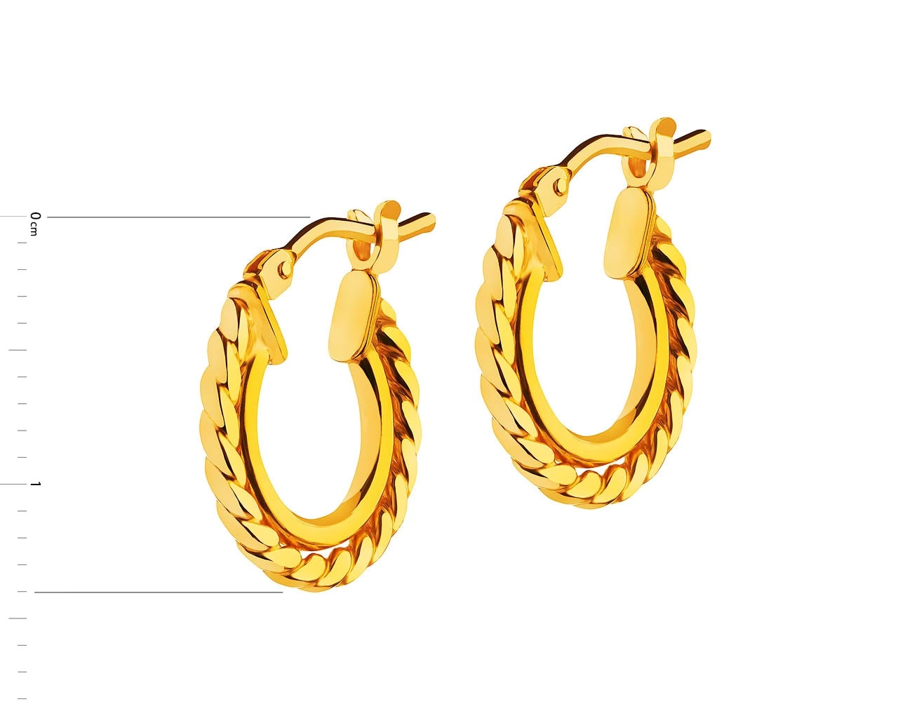 U-Link Earrings Gold | JENNY BIRD