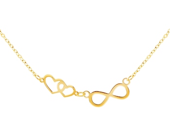 Zlatý náhrdelník, anker - nekonečno, srdce