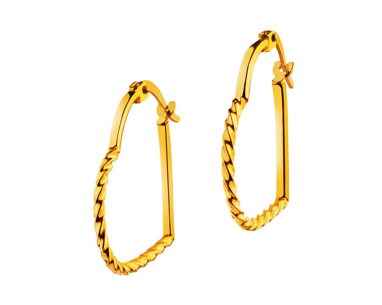 8 K Yellow Gold Earrings