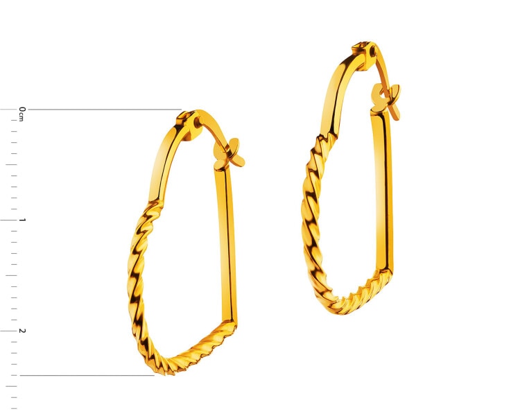 8 K Yellow Gold Earrings