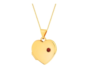 14 K Yellow Gold Pendant with Cubic Zirconia