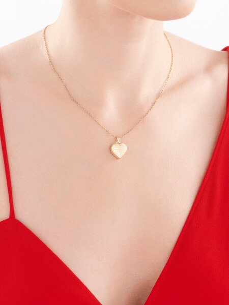 9 K Rhodium-Plated Yellow Gold Pendant