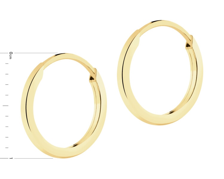 9 K Yellow Gold Hoop Earring