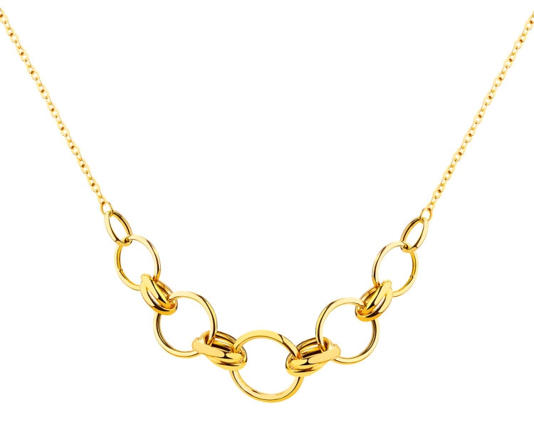 Zlatý náhrdelník, anker - kroužky