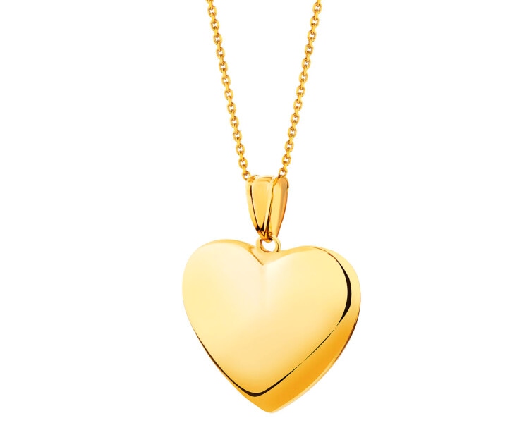 Zlatý přívěsek - srdce