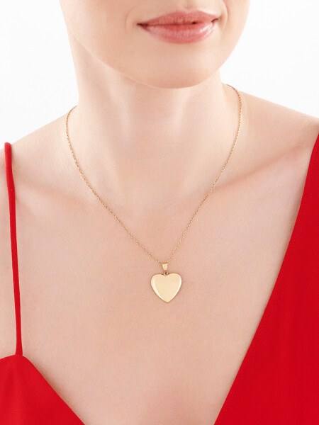 Zlatý přívěsek - srdce