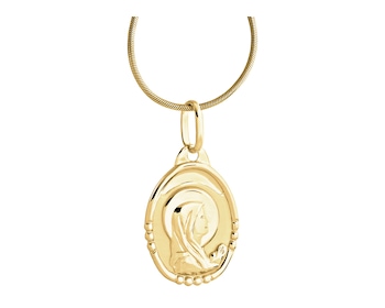 Gold devotional pendant