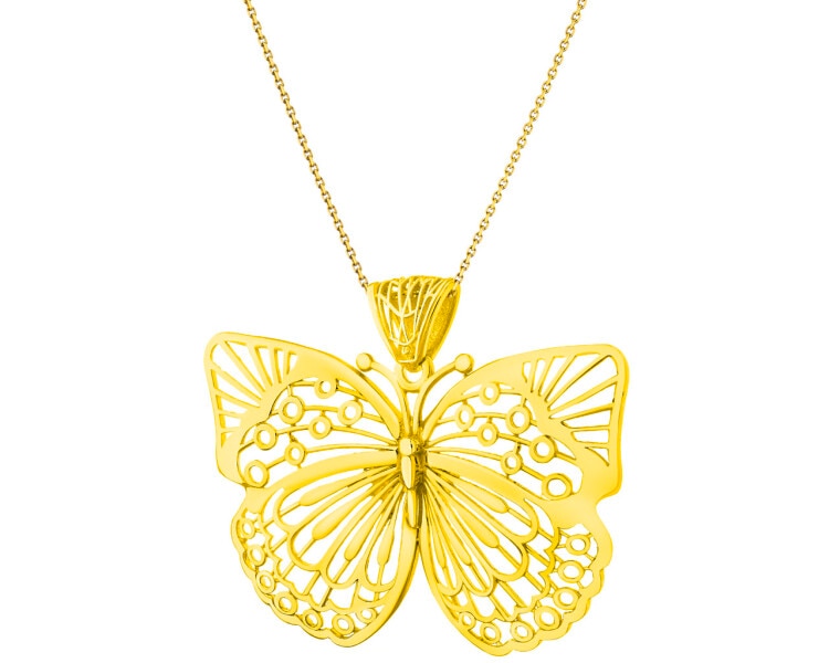 Zlatý přívěsek - motýl