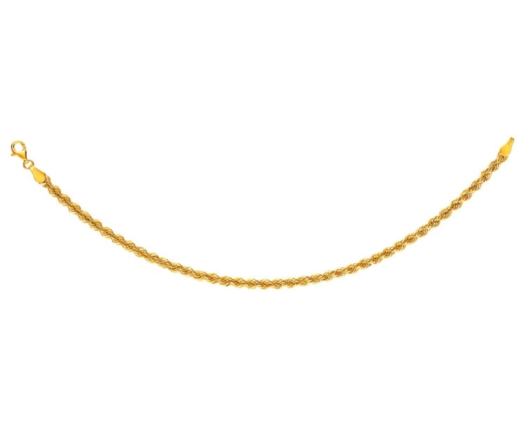 Złota bransoletka - kordel