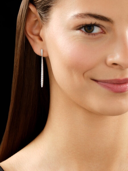 Náušnice z bílého zlata s brilianty - 1,27 ct - ryzost 750