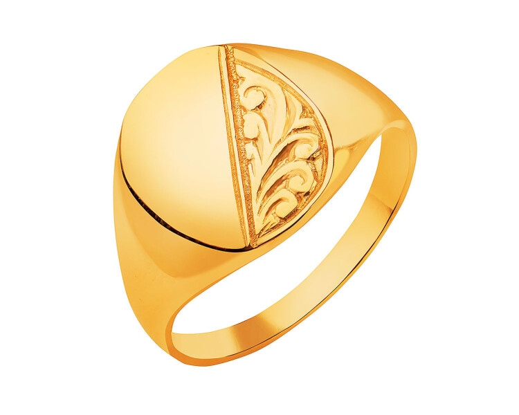 14 K Yellow Gold Signet Ring