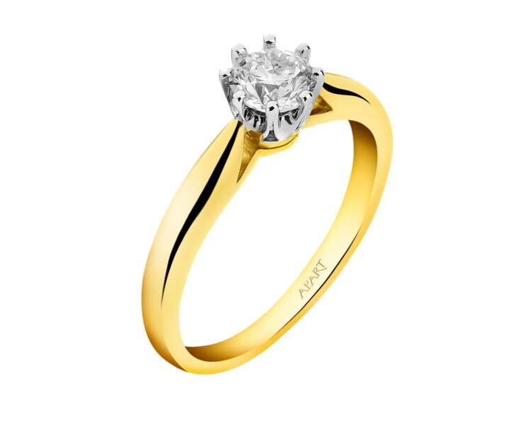585  Ring with Diamond 0,50 ct - fineness 585
