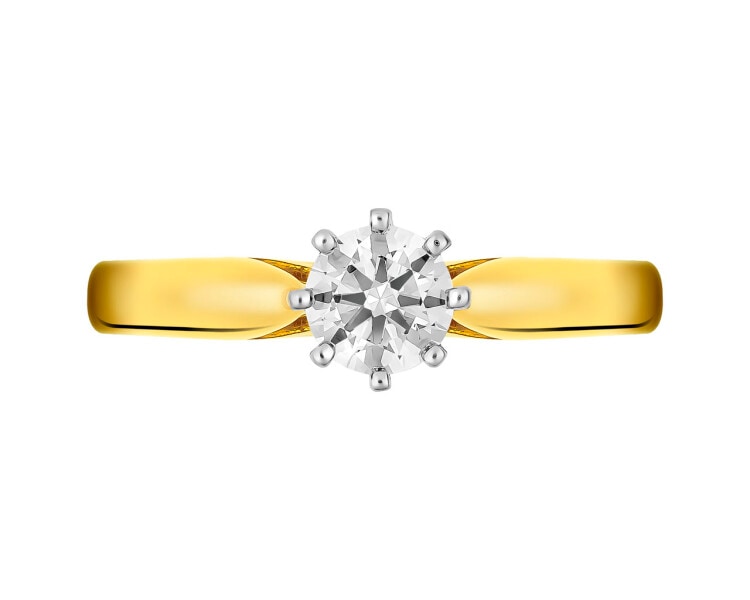 585  Ring with Diamond 0,40 ct - fineness 585