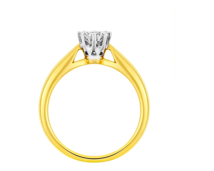 585  Ring with Diamond 0,40 ct - fineness 585