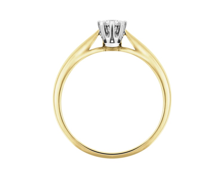 585  Ring with Diamond - 0,20 ct - fineness 585