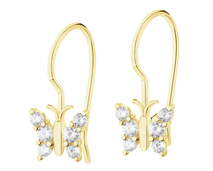 Gold earrings