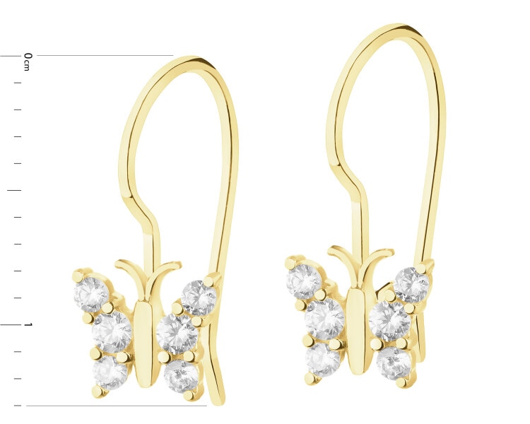 Gold earrings