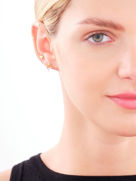Gold-Plated Silver Earring