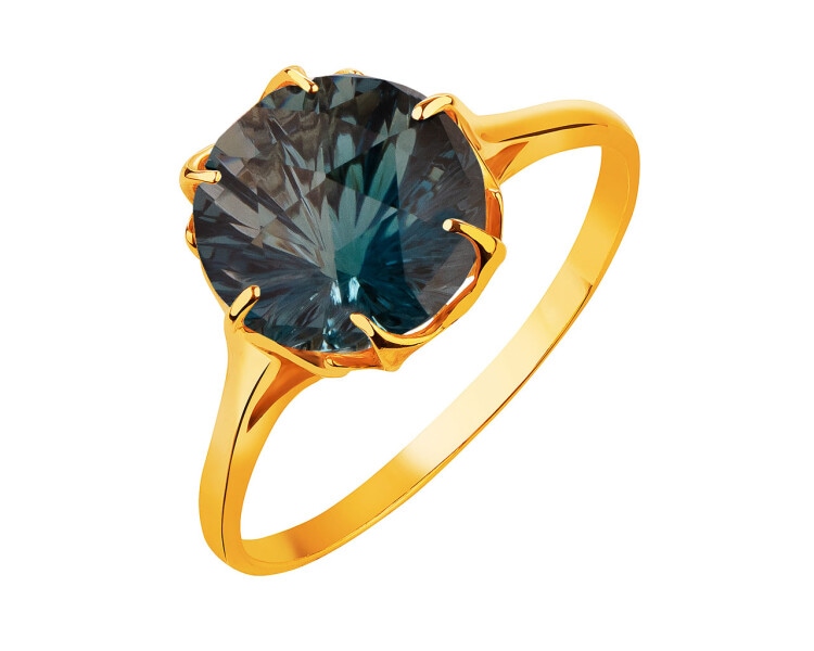 14 K Yellow Gold Ring with Topaz