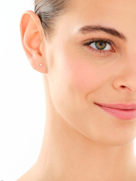9 K Yellow Gold Nose Piercing with Cubic Zirconia