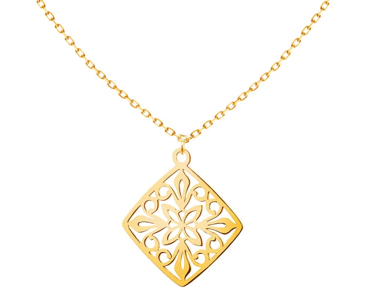 Zlatý náhrdelník, anker - rozeta