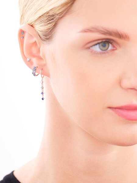 Rhodium Plated Silver Earring