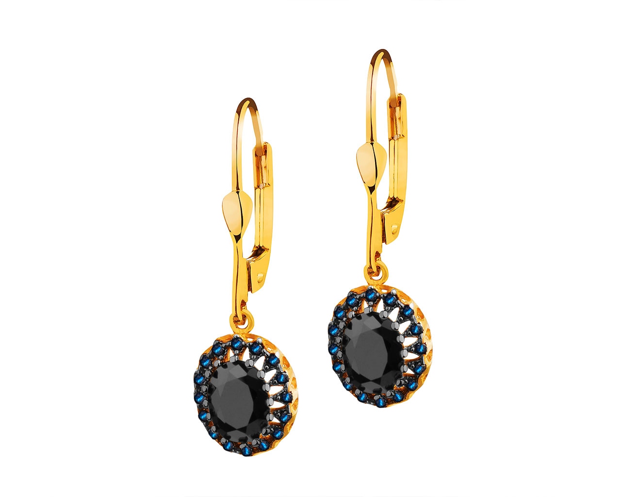 Nam Cho White Gold with Black Rhodium Hoop Earrings with Sapphires and  Diamonds - Bergdorf Goodman