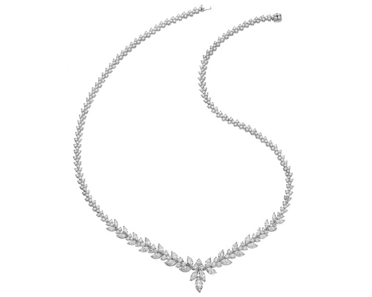 18 K Rhodium-Plated White Gold Necklace 12,03 ct - fineness 18 K