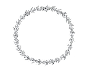 18 K Rhodium-Plated White Gold Bracelet 5,24 ct - fineness 18 K