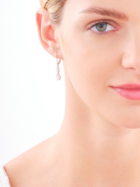 Stříbrné náušnice s opálem a zirkony