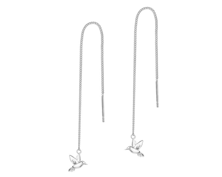 Kolczyki srebrne  - kolibry