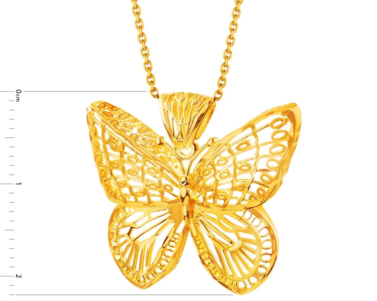 Zlatý přívěsek - motýl
