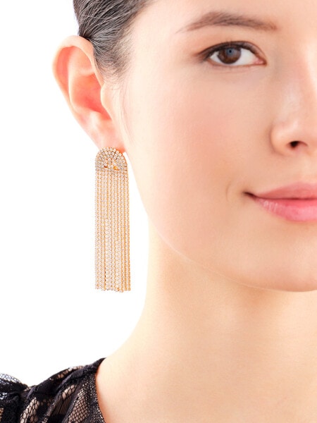 Stainless Steel Earrings with Cubic Zirconia