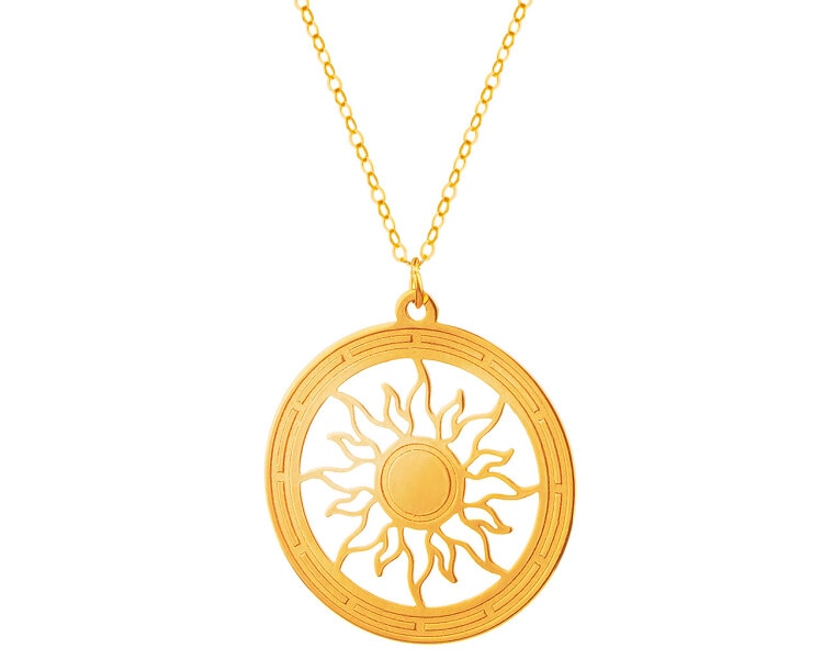 Zlatý náhrdelník, anker - slunce