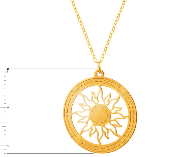 Zlatý náhrdelník, anker - slunce