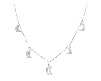 Stříbrný náhrdelník - měsíce