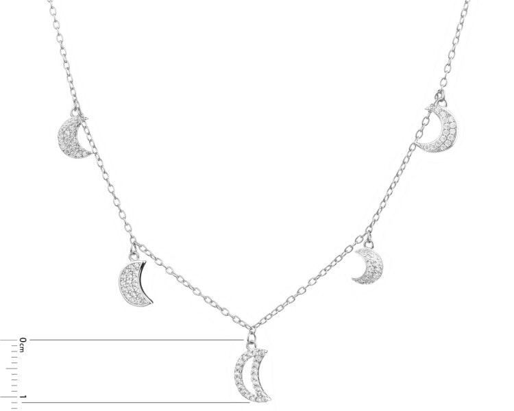 Stříbrný náhrdelník - měsíce