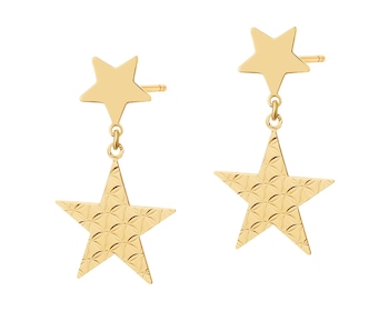 Gold-Plated Silver Dangling Earring