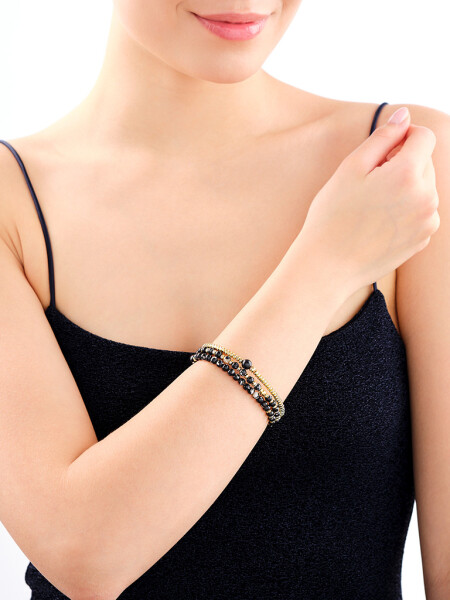 Gold-Plated Brass Bracelet with Shell