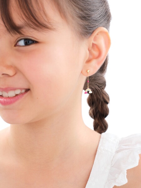 9 K Yellow Gold Dangling Earring