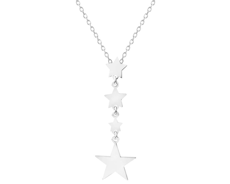 Stříbrný náhrdelník - hvězdy
