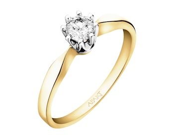 585  Ring with Diamond 0,30 ct - fineness 585