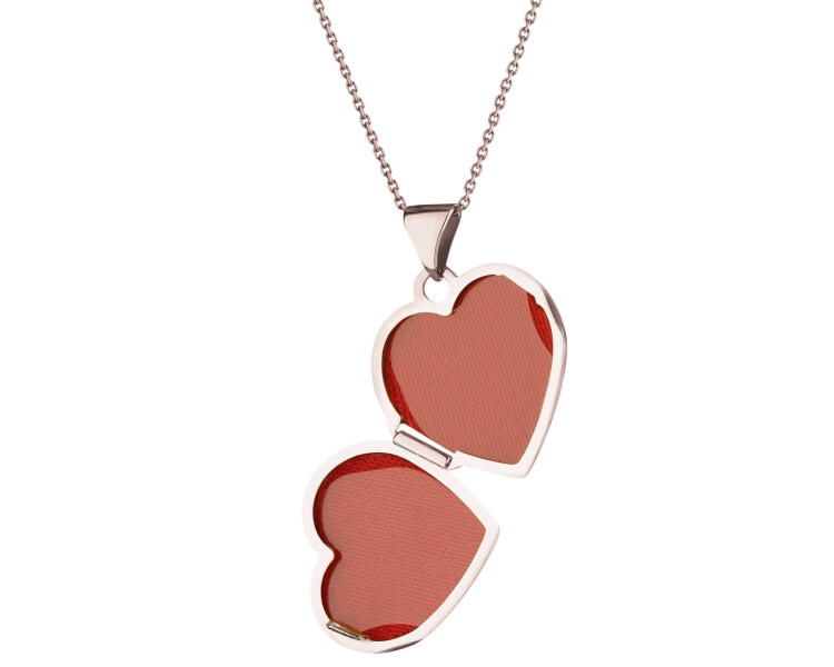 Yellow gold diamond locket - 0,004 ct - fineness 14 K