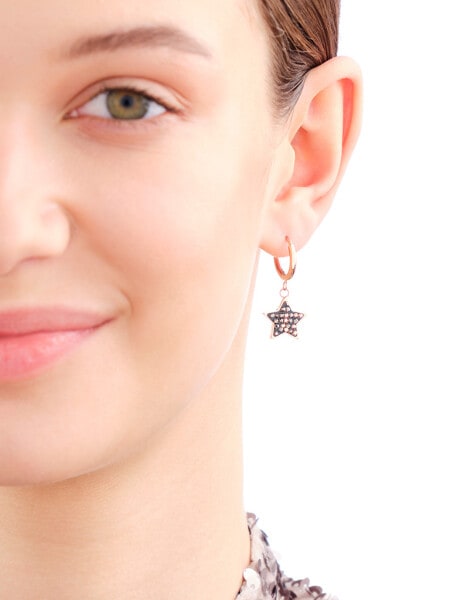 Stainless Steel Earrings with Marcasite