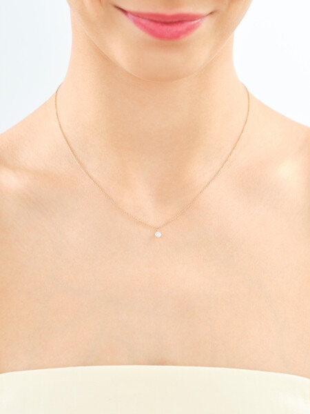 585  Necklace with Laboratory Diamond - 0,20 ct - fineness 585