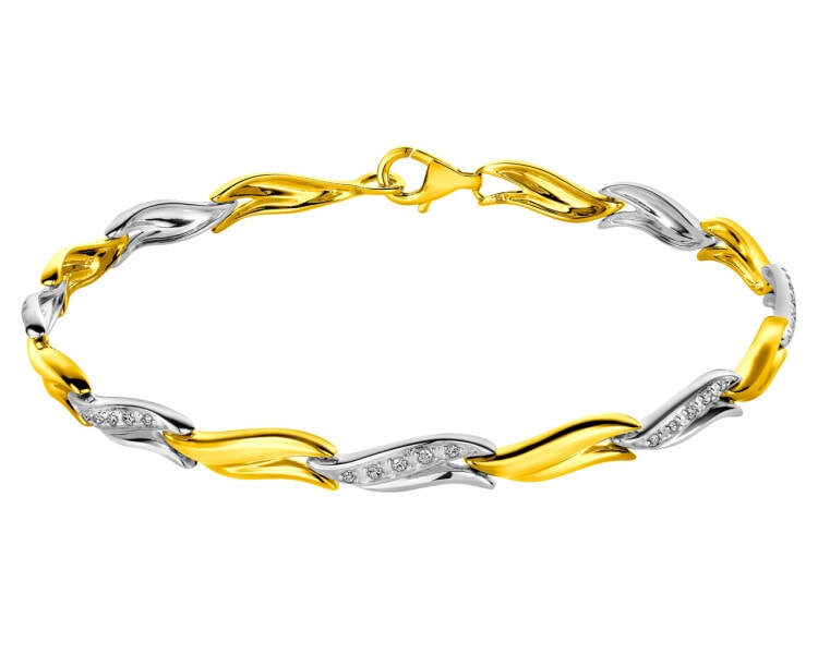 585  Bracelet with Diamonds 0,06 ct - fineness 585