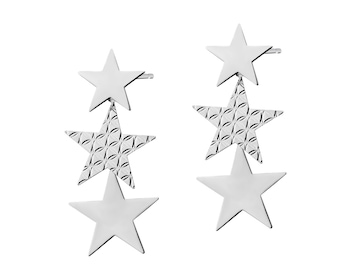 Stříbrné náušnice - hvězdy