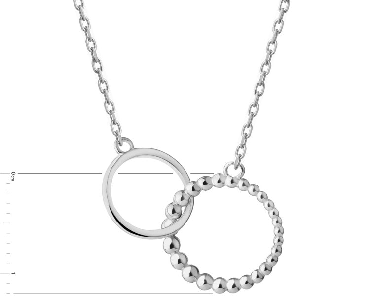Stříbrný náhrdelník - kroužky